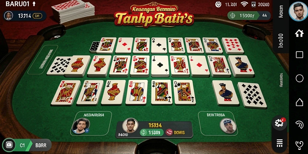 Tampilan gameplay seru dalam game Domino BARU01.