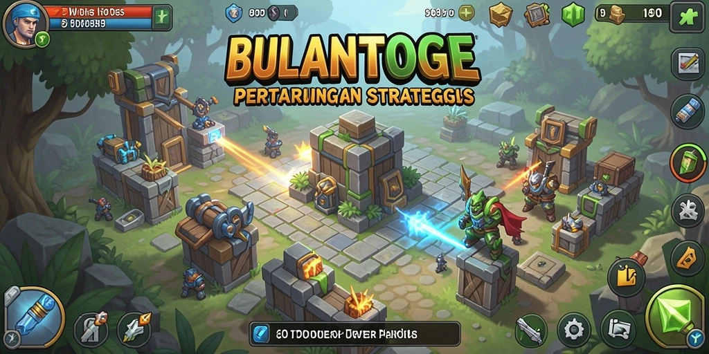 Gameplay seru dan menegangkan dalam BULANTOGEL Tower Defense.