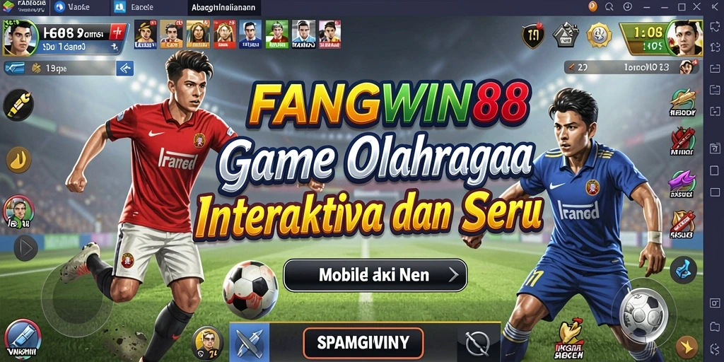 Tampilan gameplay menarik FANGWIN88 dengan aksi olahraga kompetitif.
