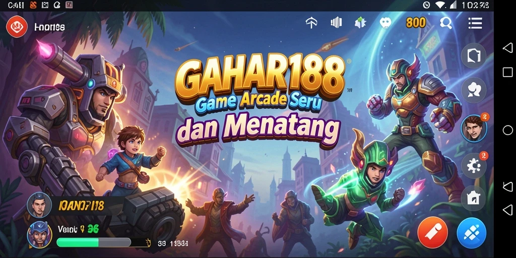 Tampilan gameplay seru dan penuh aksi di GAHAR188.