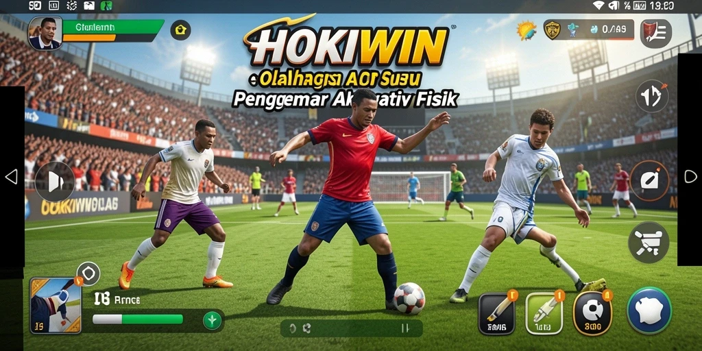 Tampilan gameplay mengasyikkan di HOKIWIN dengan aksi olahraga yang dinamis.