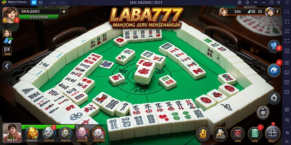 Screenshot utama LABA777 menampilkan momen seru gameplay Mahjong.