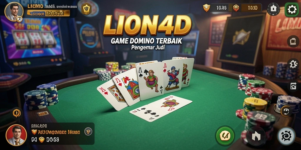 Gameplay seru LION4D dengan teman-teman dalam permainan Domino.