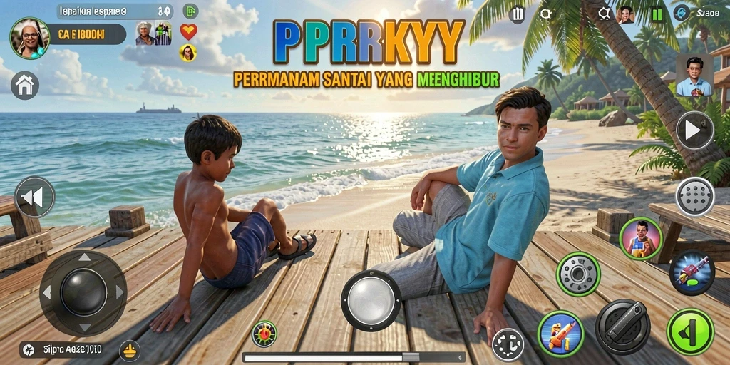 Screenshot utama PPRRYY menampilkan gameplay yang penuh warna dan seru.