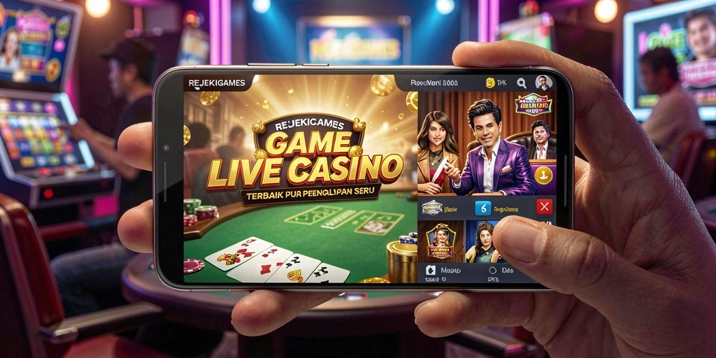 Tampilan gameplay menarik dari REJEKIGAMES Live Casino.