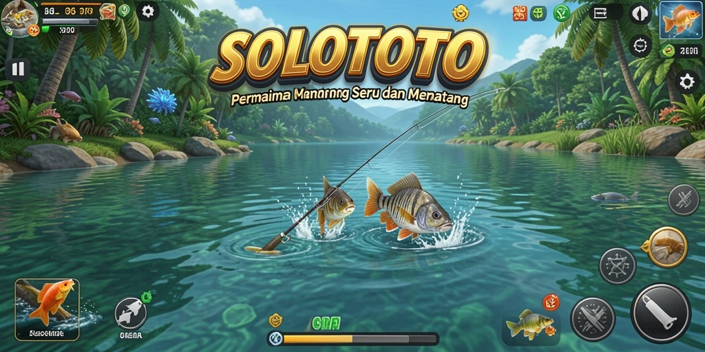 Tangkapan ikan besar dalam gameplay SOLOTOTO yang mendebarkan.