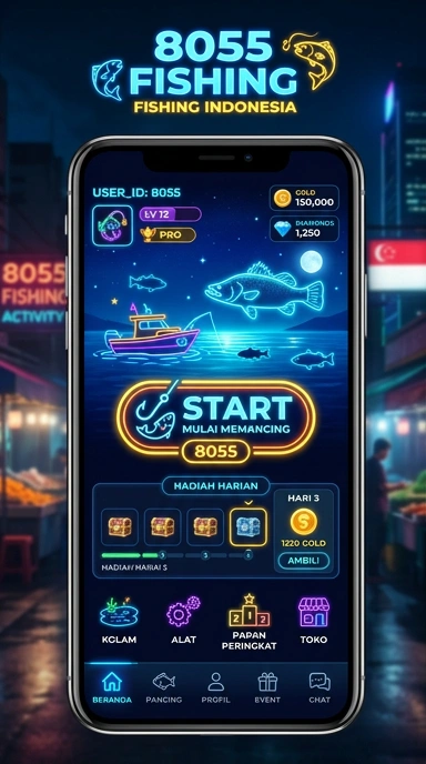 Tampilan antarmuka 8055 yang ramah pengguna.
